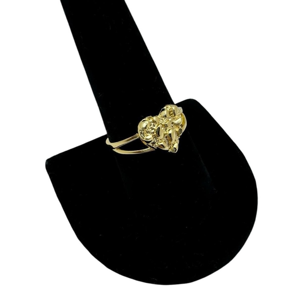 Gold heart nugget ring 
Size 7/8/9/10 - Picture 3 of 7